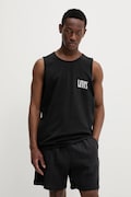 Βαμβακερό μπλουζάκι Levi's GRAPHIC ROWER TANK χρώμα: μαύρο, A7642