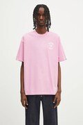 Bavlněné tričko AAPE Now pánské, růžová barva, s aplikací, AAPTEM1600XXO