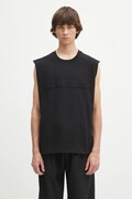 Helmut Lang t-shirt bawełniany EMBOSSED.TANK.ROUNDE kolor czarny P01HM502