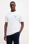 Памучна тениска Rip Curl в лилаво с принт 0CAMTE