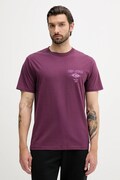 Bavlněné tričko Rip Curl pánské, fialová barva, s potiskem, 0CAMTE