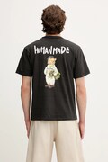 Βαμβακερό μπλουζάκι Human Made Knitted ανδρικό, χρώμα: μαύρο, HM29TE013