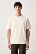 Lindbergh T-shirt męski bawełniany biały 30.400120