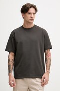 Lindbergh T-shirt męski bawełniany brązowy 30.400120