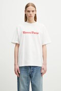 Kenzo t-shirt bawełniany x Verdy kolor biały z nadrukiem FF58TS4814SG.02