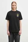 Kenzo t-shirt in cotone x Verdy colore nero con applicazione FF58TS4824SG.99J