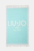 Liu Jo ręcznik plażowy bawełniany turkusowy VA6204 T9432