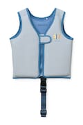 Liewood kamizelka do pływania Dove Seersucker Swim Vest niebieska LW20739