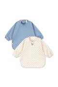 Βρεφική σαλιάρα Konges Sløjd 2 PACK DINNER BIB WITH SLEEVES 2-pack KS104583