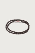 HUGO гривна мъжка от кожа E-DOUBLEBRAID4-BRA 50552596