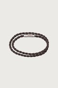 HUGO гривна мъжка от кожа E-DOUBLEBRAID4-BRA 50552596