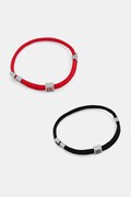 HUGO komplet bransoletek męskich bez kamienia E-HUGOCORD3-BRA 2-pack 50552605