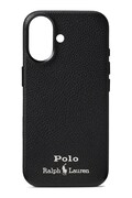 Kožené puzdro na mobil Polo Ralph Lauren iPhone 17 čierna farba, 405P17553