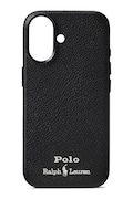 Polo Ralph Lauren etui skórzane na telefon iPhone 17 kolor czarny 405P17553