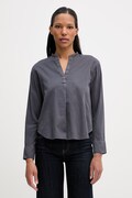 Marc O'Polo блузка жіноча бавовняна сіра однотонна 5000013384