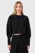 Βαμβακερή μπλούζα AllSaints HART γυναικεία, χρώμα: μαύρο, W052PE