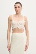 Bardot bluzka damska koronkowa beżowa 60295TB