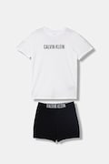 Calvin Klein Underwear piżama dwuczęściowa dziecięca bawełniana z elastanem biała B70B700515