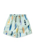 Liewood szorty kąpielowe dziecięce Duke Printed Board Shorts zielone LW20068