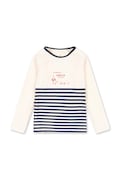 Konges Sløjd plavky longsleeve detské ASTER SWIM BLOUSE GRS béžové KS105266
