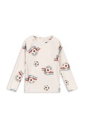 Konges Sløjd plavky longsleeve detské ASTER SWIM BLOUSE GRS béžové KS105266