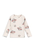 Konges Sløjd plavky longsleeve detské ASTER SWIM BLOUSE GRS béžové KS105266