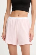 HUGO szorty piżamowe HUGO ID SHORTS damska kolor różowy 50555600