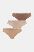 Karl Lagerfeld chiloți full brief pentru femei, din bumbac cu elastan, pachet de  3 bej B1W47033