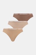 Karl Lagerfeld Στρινγκ Γυναικεία με βαμβάκι 3-pack μπεζ B1W47031