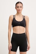 adidas Performance biustonosz sportowy Optime Workout kolor czarny gładki JZ5100