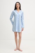 Lauren Ralph Lauren koszula nocna damska bawełniana niebieska ILN32507
