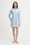 Lauren Ralph Lauren koszula nocna damska bawełniana niebieska ILN32507