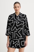 DKNY piżama damska z wiskozy czarna YI50100