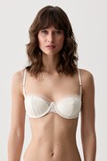 Calvin Klein Underwear nedrček čipkast bež LV00QF8630