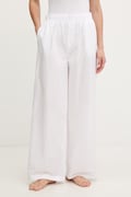 Calvin Klein Underwear spodnie piżamowe damskie bawełniane białe LV00QS7597