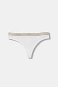 Calvin Klein Underwear brazyliany damskie bawełniane z elastanem białe LV00QF8771