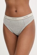 Calvin Klein Underwear brazyliany damskie bawełniane z elastanem szare LV00QF8771
