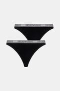 Emporio Armani Underwear nohavičky dámske 2-pak čierne EW000404 AF19028