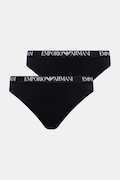 Emporio Armani Underwear figi damskie z bawełną 2-pack czarne EW000403 AF13033