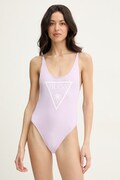 Guess jednoczęściowy strój kąpielowy VIOLET kolor fioletowy miękka miseczka E6GJ43 KF442