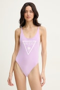 Guess jednoczęściowy strój kąpielowy VIOLET kolor fioletowy miękka miseczka E6GJ43 KF442