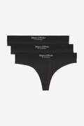 Marc O'Polo stringi 3-pack kolor czarny 10217909