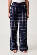 Tommy Hilfiger spodnie piżamowe damskie bawełniane granatowe UW0UW06502