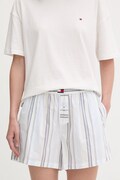 Tommy Hilfiger σορτς πιτζάμας γυναικεία βαμβακερά λευκά UW0UW06503
