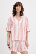 Tommy Hilfiger pidžama za žene s lanom narančasta UW0UW06329