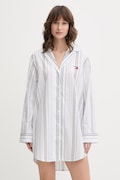 Tommy Hilfiger pidžama košulja ženska pamučna bijela UW0UW06549