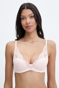 BOSS sutien triunghi din dantelă HALF PAD_BLOSSOM roz 50556192