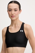 Under Armour biustonosz sportowy HeatGear Mid kolor czarny gładki 6011151