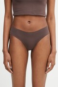 MM6 Maison Margiela figi damskie z bawełną brązowe MKLL10040