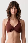 United Colors of Benetton plavková podprsenka dámská hnědá 3P6H5R062